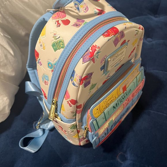 NWT! Loungefly Disney Princess Books Classic Mini Backpack main image 4